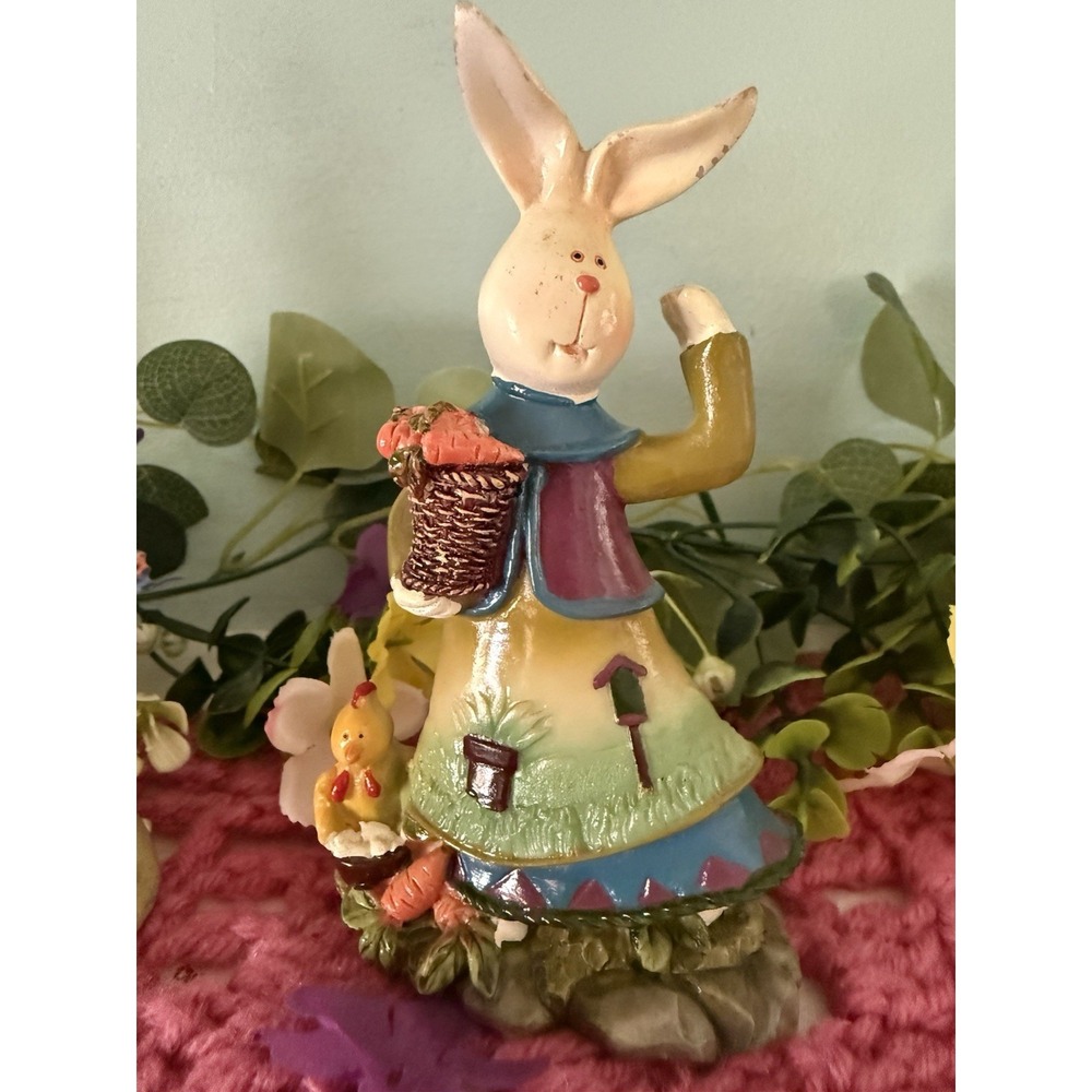K's Collection Bunny Figurine , Spring , Fairy Garden  , Floral ,‎ Easter